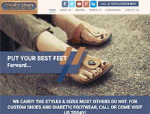 Tablet Screenshot of hooksshoestore.com
